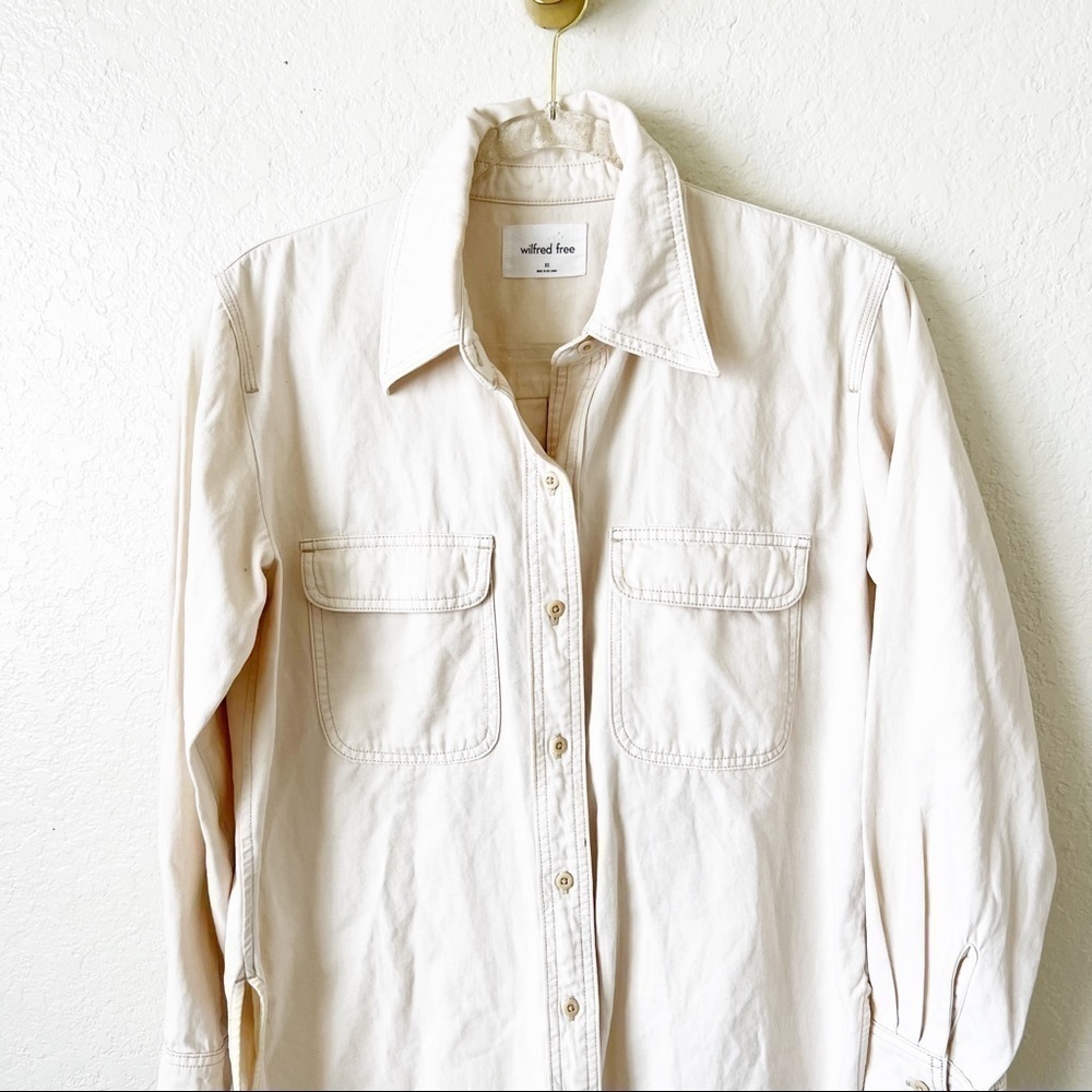 Aritzia Wilfred Free Nova Button Up size XS - image 7